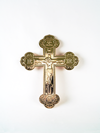Крест Православный золото металлизация